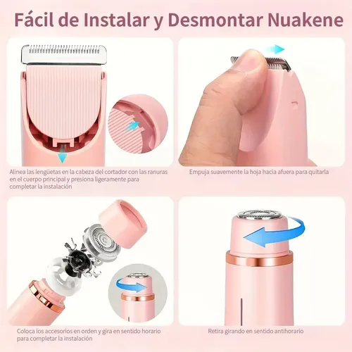 Depiladora Mujer 2 En 1 Carga Usb Recargable