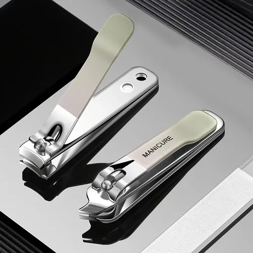 Kit Profesional De Manicura De Uñas De Acero Inoxidable, Cor