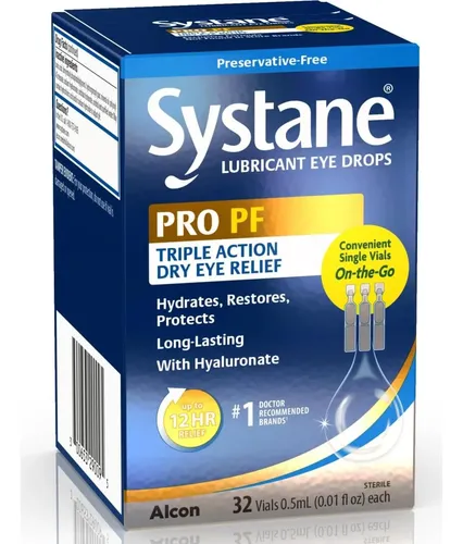 Gotas Systane Pro Pf Sin Preservante 32 Frascos (pack 2)