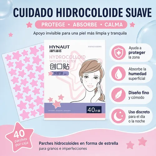 Parches Hidrocoloides Estrella Acne 5 Cajas 200 Pzs