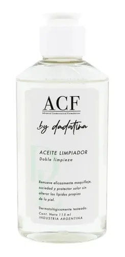 Acf Dadatina Aceite Limpiador Desmaquillante Vegano X 115ml