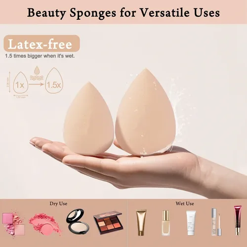 Esponja De Imprimación De Maquillaje Sin Látex, Paquete De 1