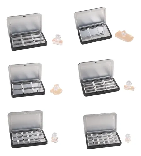 (6 #mold) Paleta De Maquillaje Recargable Con Espejo, Prácti
