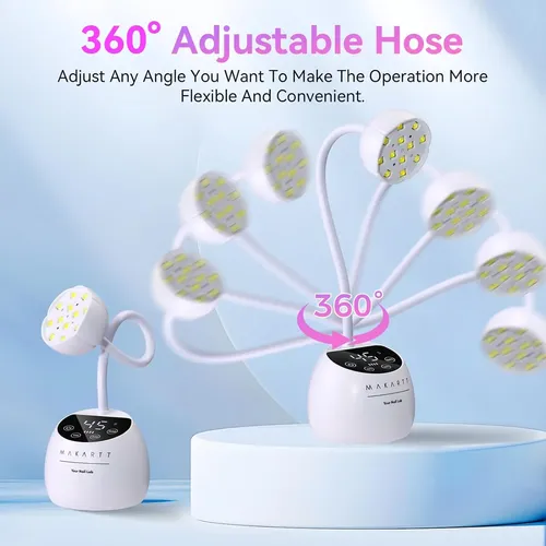 Lámpara Uv Led Para Uñas Gel Blanca Con Sensor Y Usb