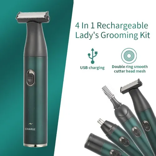 Kit De Aseo Eléctrico 4 En 1 Recargable Por Usb