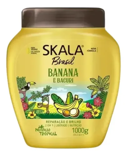 Skala Crema Peinar Banana Kit Shampoo+acondicionador+mascara