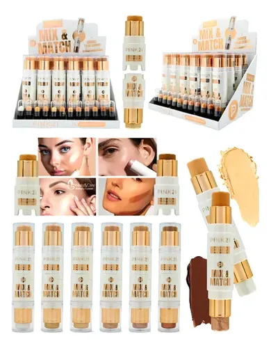 Base + Iluminador 2en1 Mix & Match Split And Combine Pink21