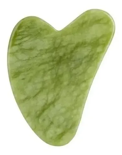 Masajeador Facial Guasha Jade Marca Baibao Rosto X10 Verde