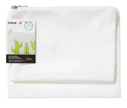 Pack De 3 Bolsos De Maquillaje Cricut Blancos 23cm/24,5cm