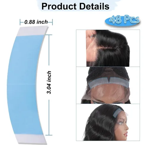 Adhesivo De Encaje Frontal Kachanaa 48 Piezas Azul