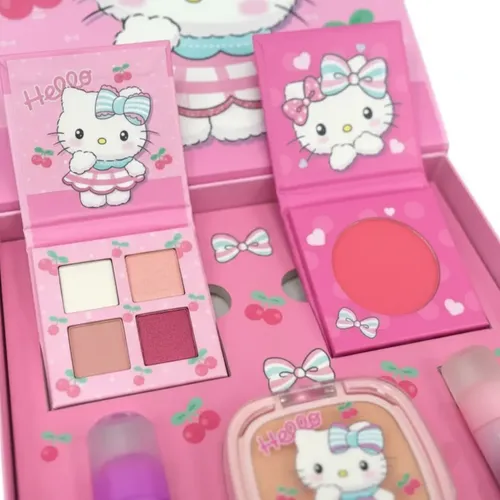 Kit O Paleta De Maquillaje Estuche X1 Para Niña Hello Kitty