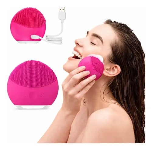 Limpiador Cepillo Facial Vibrador Masajeador Recargable Usb