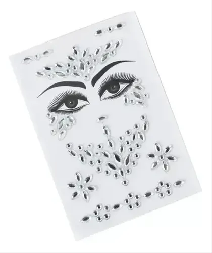 Gemas Strass X12 Autoadhesivas Cara Cuerpo Sticker Fiesta