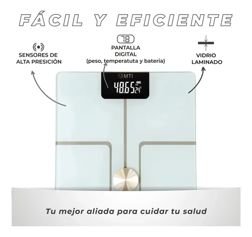Balanza Digital Baño Inteligente Bluetooth Personal Corporal