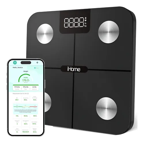 Ihome Báscula Inteligente Digital Wifi Para Peso