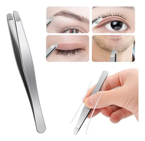 Pinzas Desmaquillantes Antideslizantes Para Cejas, 1 Unidad