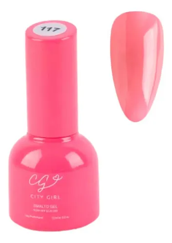 Esmalte Semipermanente City Girl 10ml Uñas Color 117