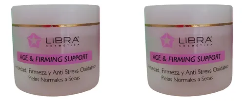 Libra Crema Facial Age Firming Antiedad Firmeza 50g X2