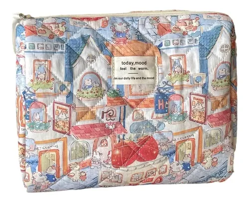 Cw Bolsa De Maquillaje Con Estampado De Animales Y Dibujos