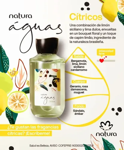 Natura Águas Cítricos 150ml Colonia