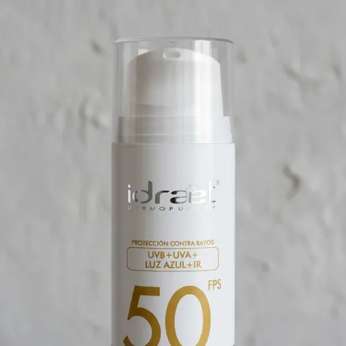 Protector Solar Facial Idraet Fps 50 Con Color Medium Beige