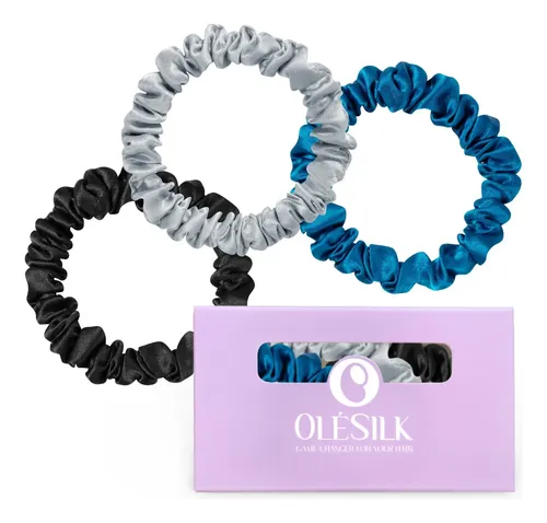 Cintas De Seda Para El Cabello Olesilk, 100% Morera, Delgada