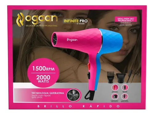 Secador De Pelo Premium Ogaan Línea Via Profesional 1500rpm