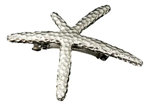 2 Pinza Barrette Adorno Para Cabellero Cabello ( / Plata