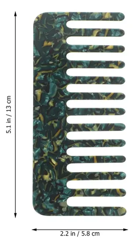 A, Peine De Dientes Anchos Para Cabello Rizado, Cepillo