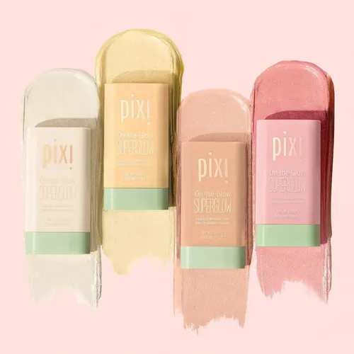 Pixi | On The Glow Superglow | Iluminador En Barra Tono del maquillaje PetalDew