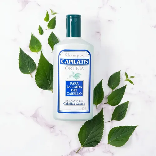 Shampoo Capilatis Caída Pelo Graso Ortiga Salvia 410 Ml