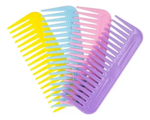 Set 4 Peines De Corte Peinado Profesionales P621 Peluqueria