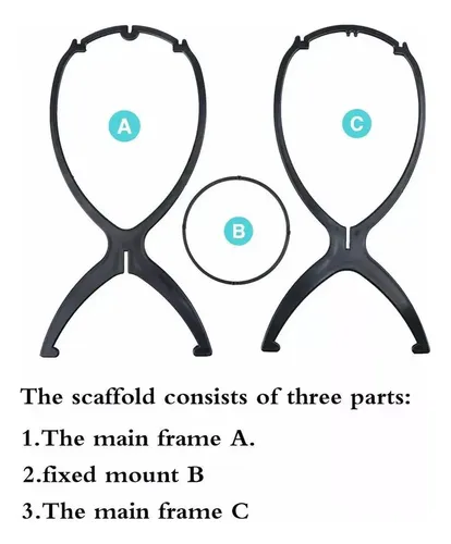 8 Piezas Soporte Para Pelucas Cortas Porta Peluca De Viaje .