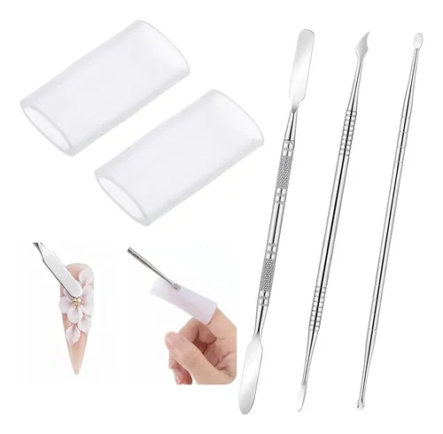 Set 3 Herramientas 3d Uñas Gel Acrílico Manicura Diy