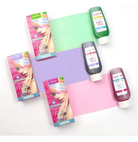 Tinte Semipermanente Silkey Mundial Colores de Moda 90ml Tono Verde
