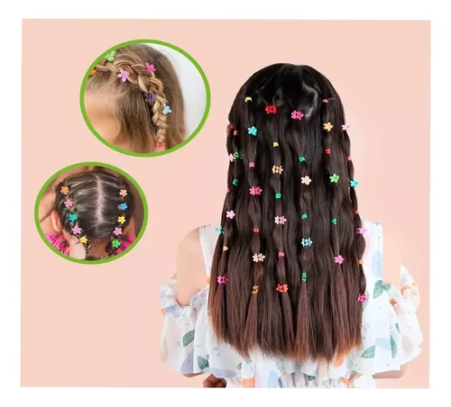 Mini Broche Pelo Nenas Hebilla Gancho Colores 50 Und X Mayor