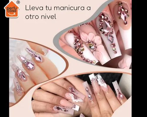 Kit Inicial Uñas Semipermanente Manicura Strass Gelificadas