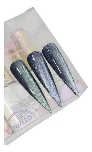 Charm Limit Reflectivos X 3 – Plata, Violeta Y Negro Uv Led