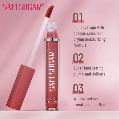Juego De Brillos Labiales Mate De Terciopelo, 6 Unidades, An