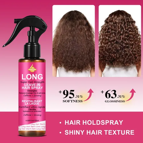 Spray Sin Enjuague Para Realzar Brillo Nutrir Cabello 120 Ml