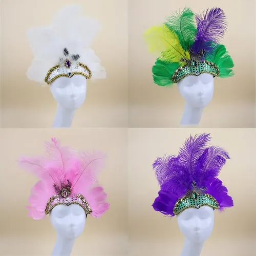 Cs Showgirl – Diadema De Plumas For Carnaval, Accesorios .