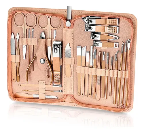 Set 30 Piezas Kit Manicure Y Pedicure Profesional Xx