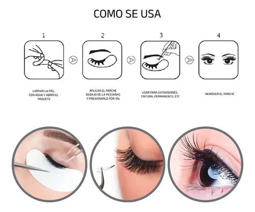 Parche Extensiones Pestañas Perfucasa Resistente Agua Hydrogel