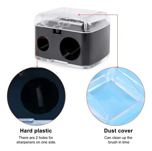 Sacapuntas Cosmético Para Delineador De Cejas 2 H Black