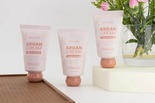 Crema P/ Manos Con Aceite De Argan Hidrata Y Nutre City Girl Almendras