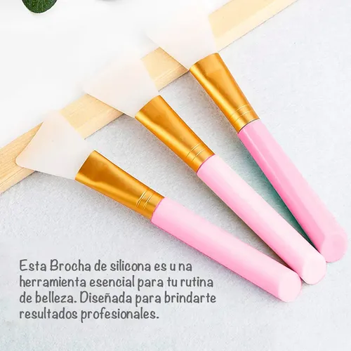 Aplicador Brocha De Silicona Maquillaje Mascarilla Facial.