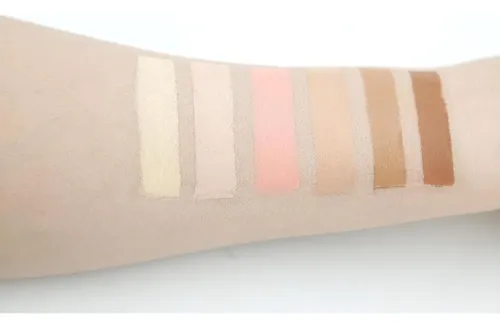 Kit Maquillaje Contorno E Iluminador Mesvol 6 Colores Medio