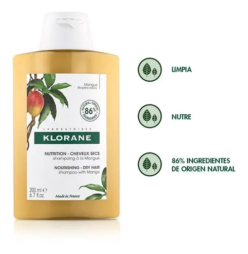 Klorane Shampoo De Mango X 200 Ml