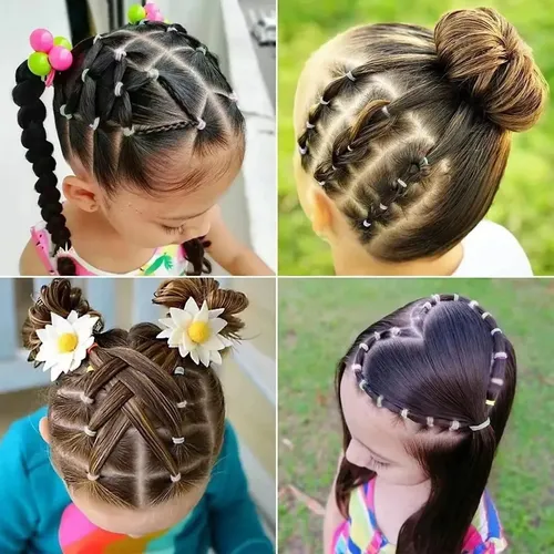 Kit Ligas Elásticas For Peinar Con Accesorios Y Peinado 32