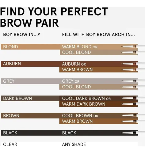 Lápiz De Cejas 2-en-1 Glossier Boy Brow Arch Auburn